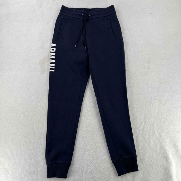 Armani Exchange Jogger Pants Men's Navy Blue Sweatpants Logo Size Small - Picture 1 of 9